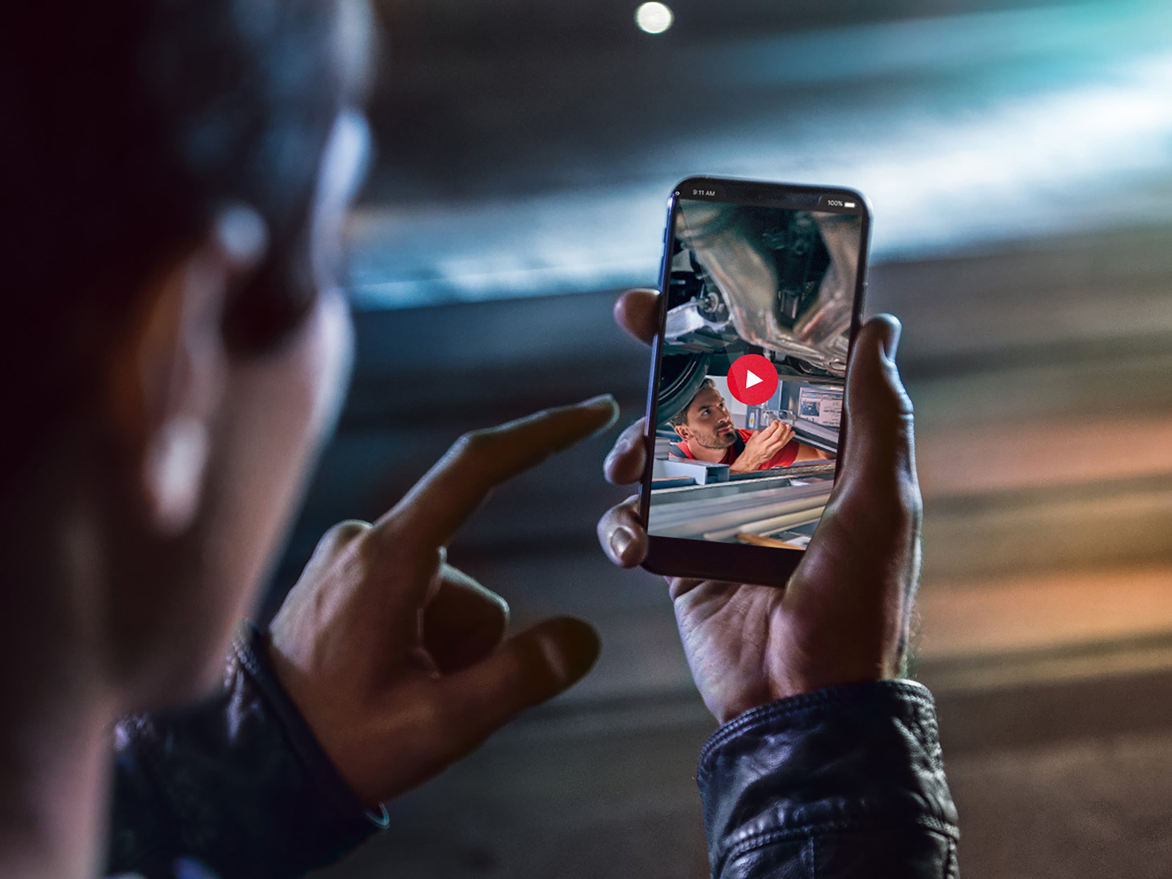 Transparens: Personlig servicevideo.